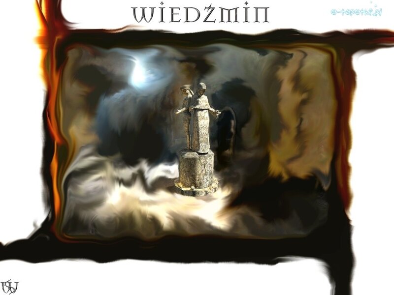 Statue in a mystical frame