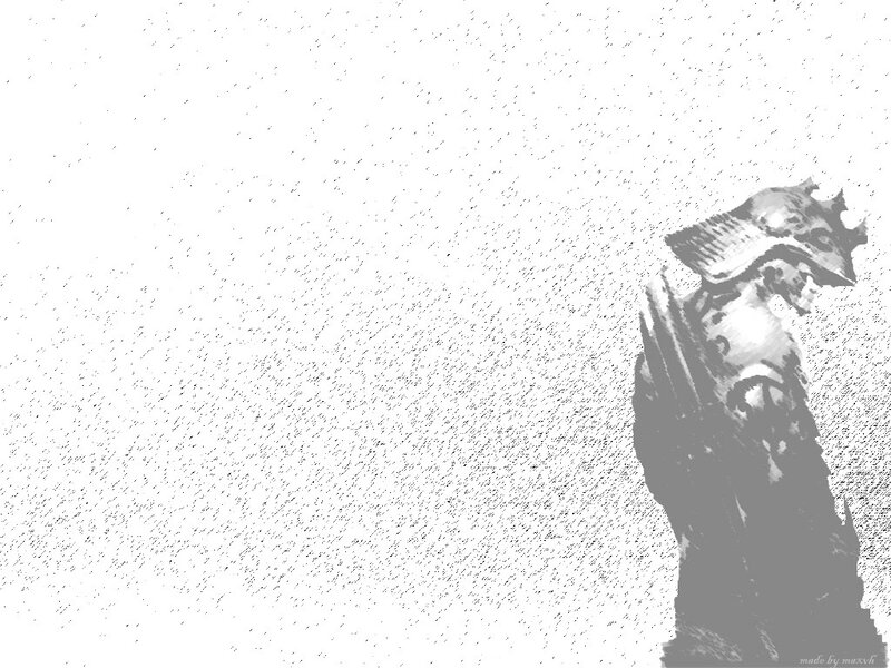 statue in a storm