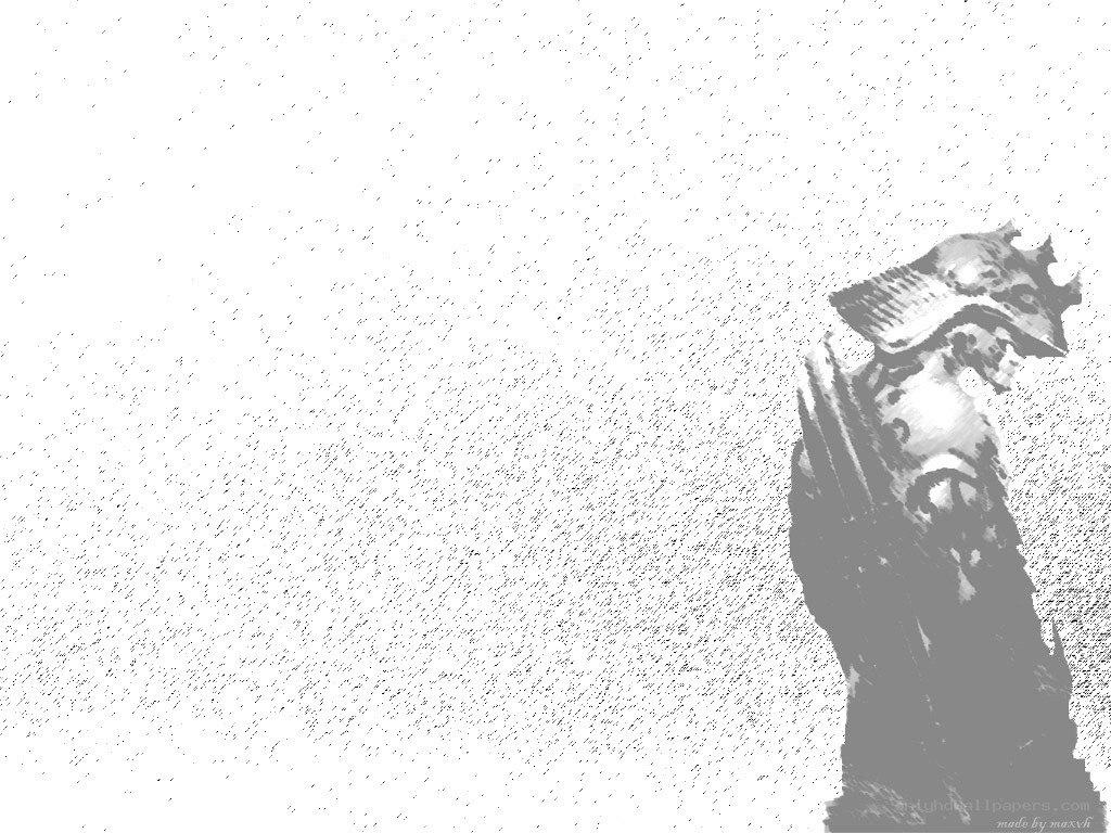 statue in a storm