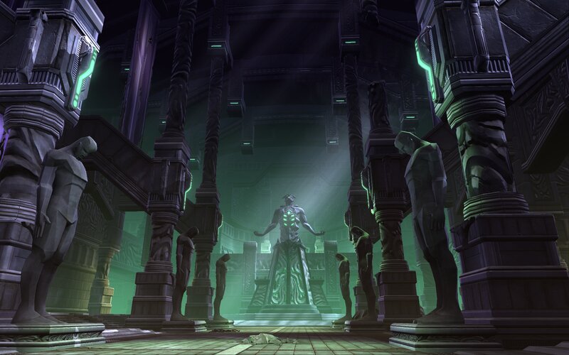 Statue in Ancient Hall — Green