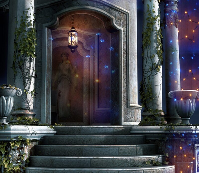 Statue in Arched Doorway