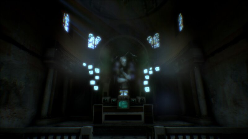 Statue in Dark Room
