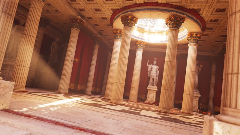 Statue in Grand Hall — Beige, Serene
