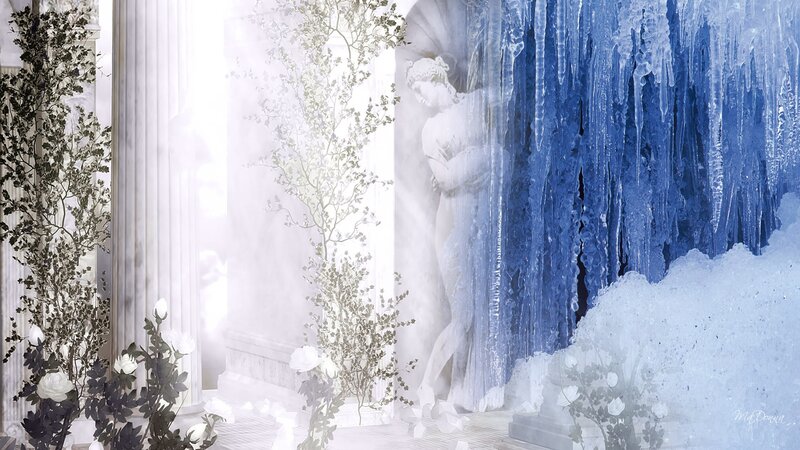 Statue in Icy Chamber