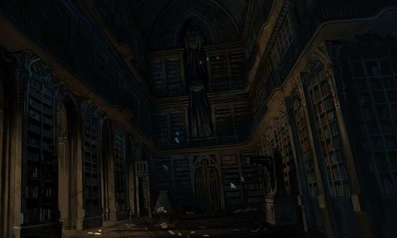 Statue in Library