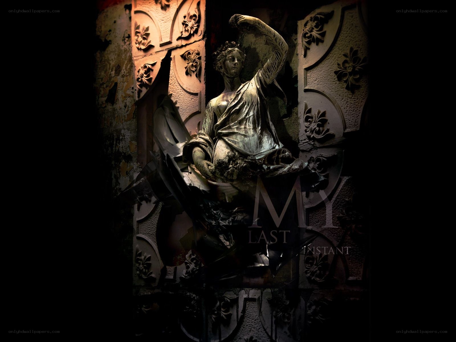 statue in ornate niche