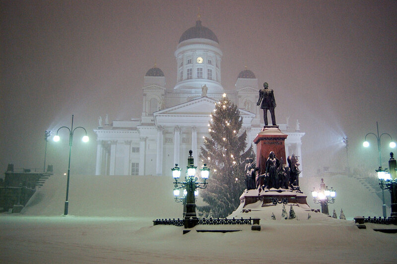 Statue in Snow