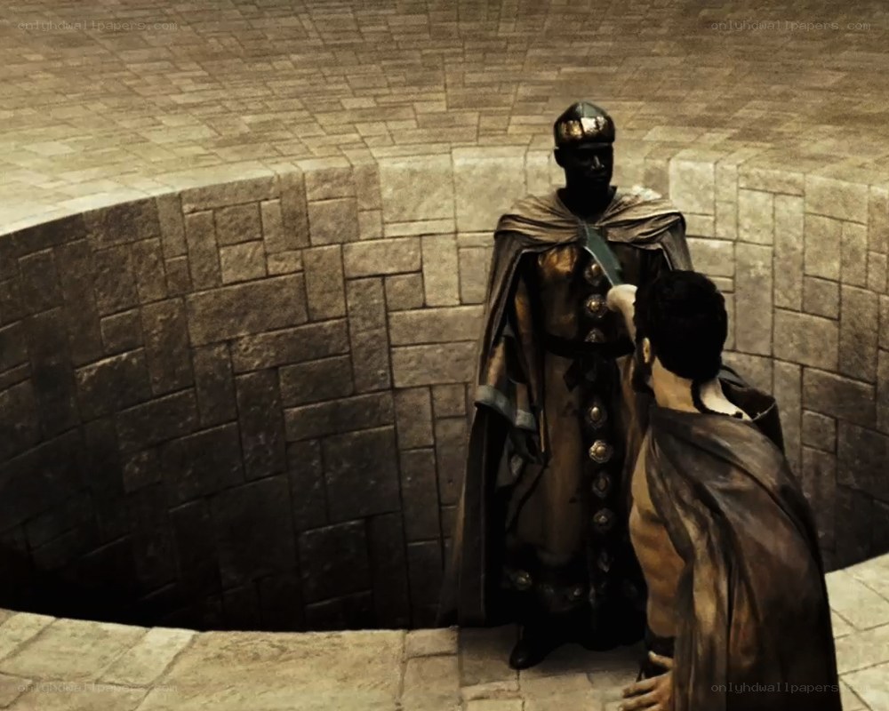 statue in stone chamber