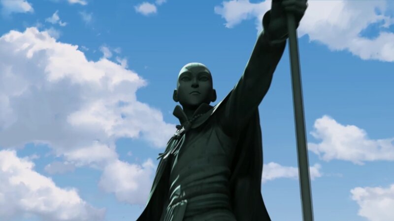Statue of a Bald Figure