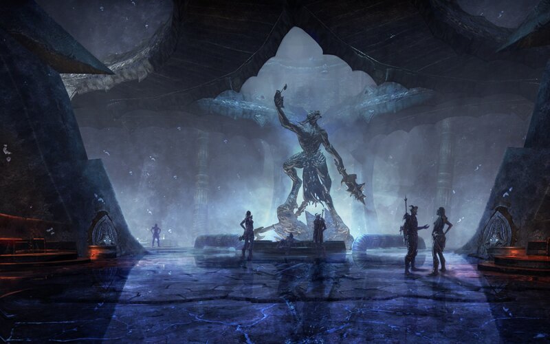 Statue of a Demon — Blue