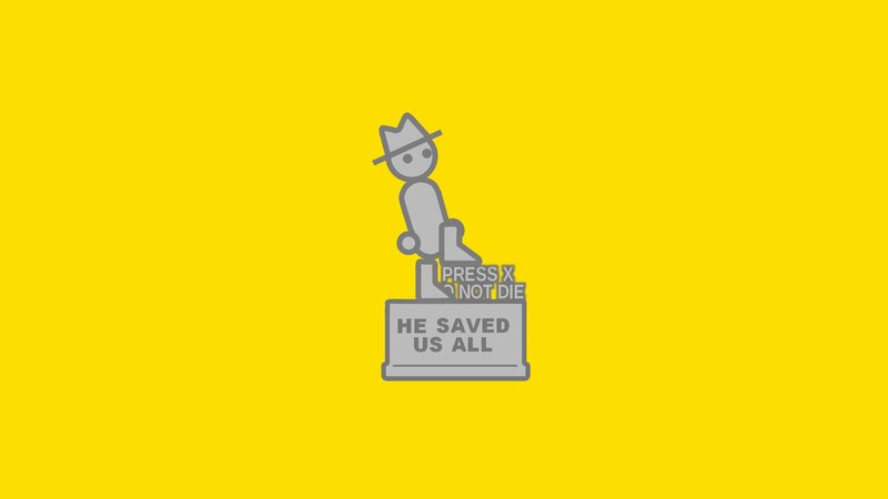 Statue of a Figure — Yellow