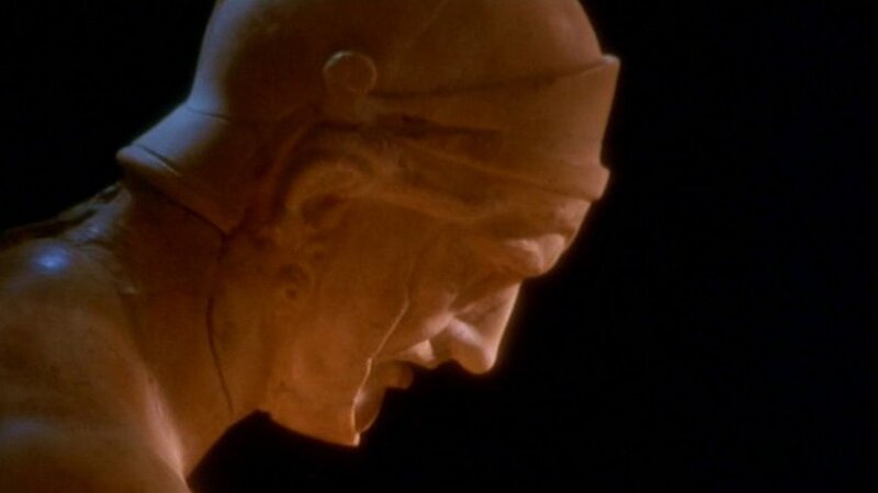 statue of a man in profile