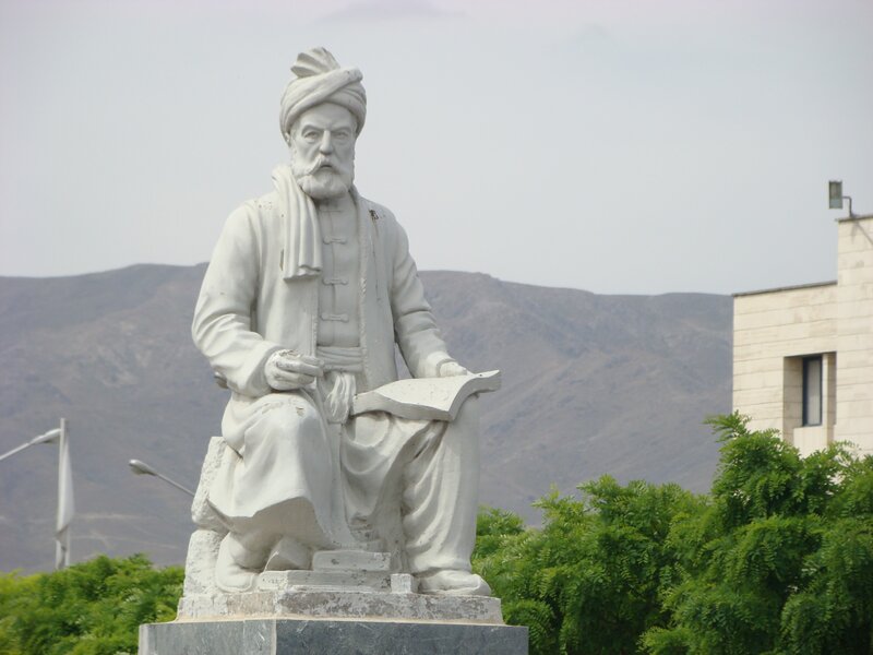 statue of a seated man