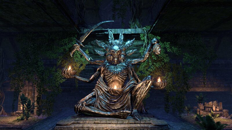 Statue of a Skeletal Figure