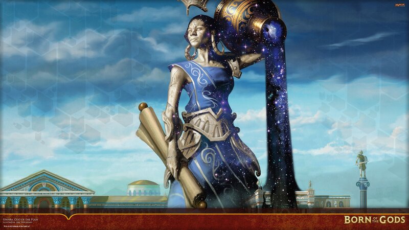 Statue of a Woman — Blue