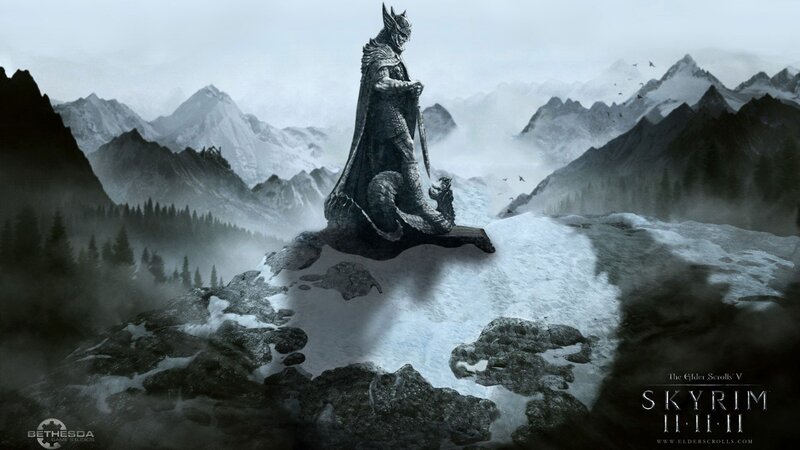 Statue of Armored Figure — Gray, Dramatic