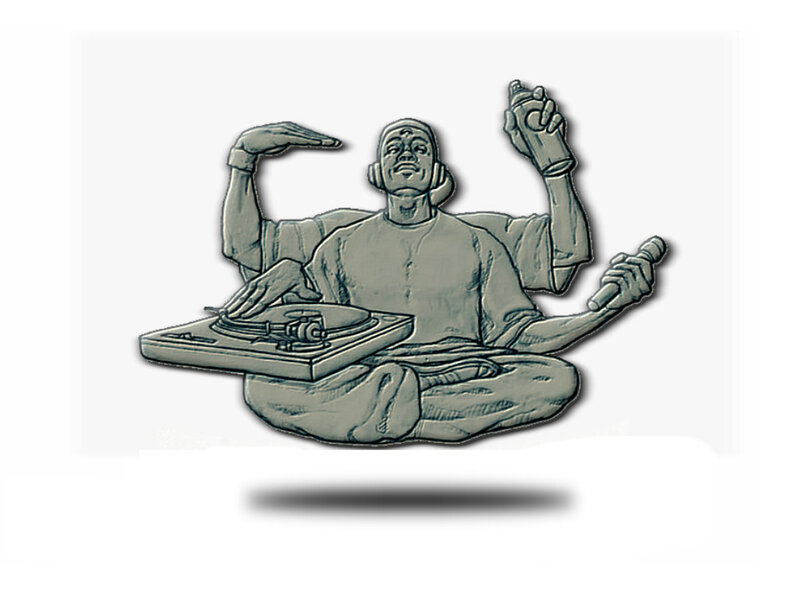 Statue of DJ with Multiple Arms
