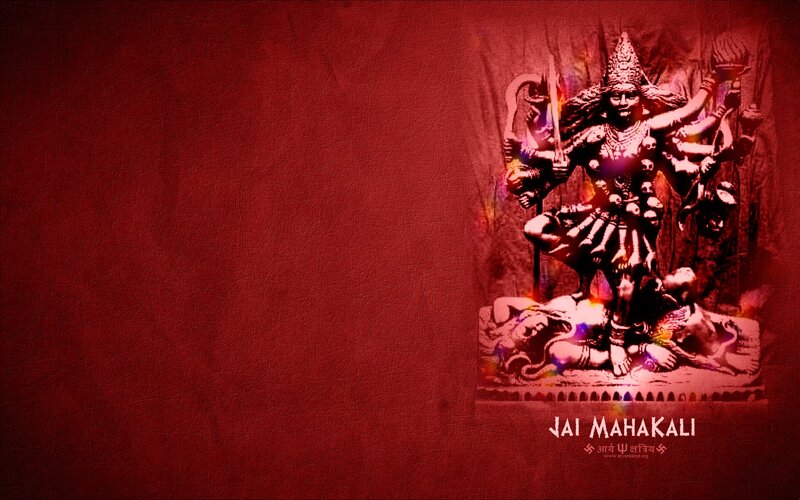 Statue of Goddess Mahakali — Red