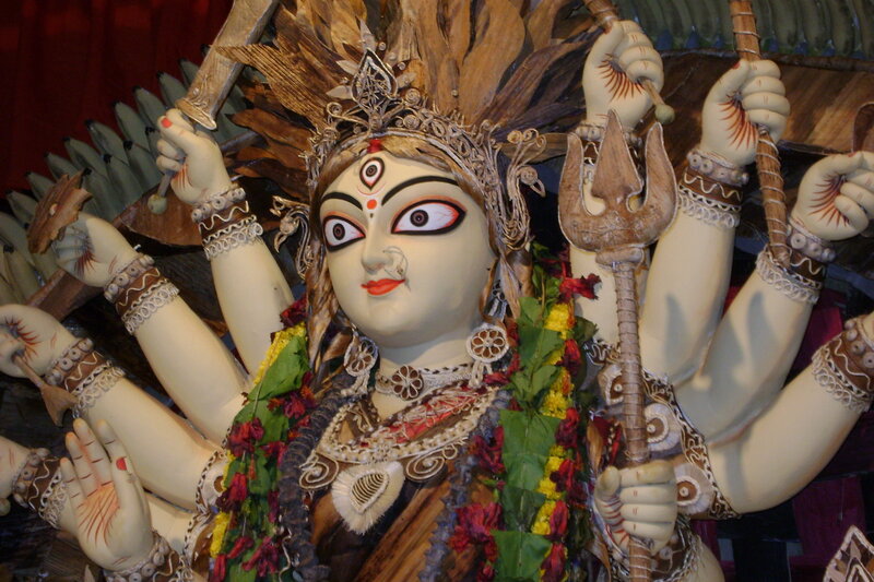 Statue of Hindu goddess Durga