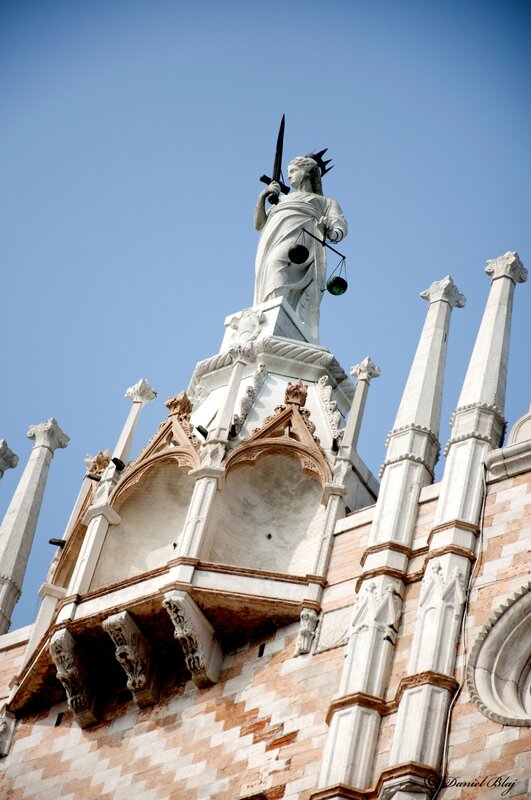 Statue of Lady Justice in Venice