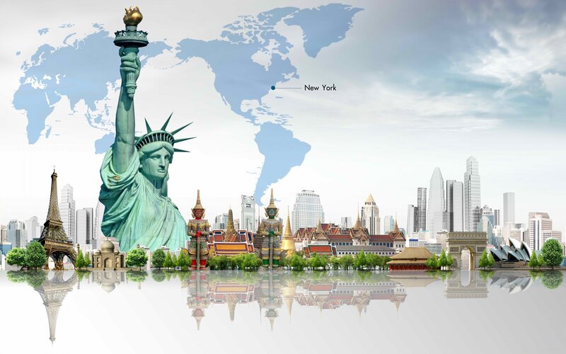 Statue of Liberty and Landmarks
