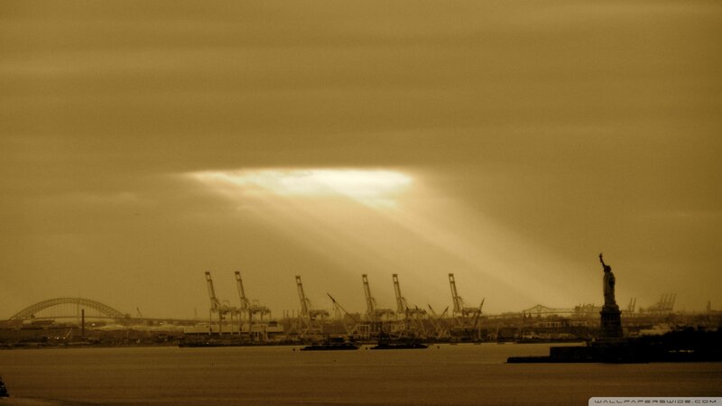 Statue of Liberty at Harbor