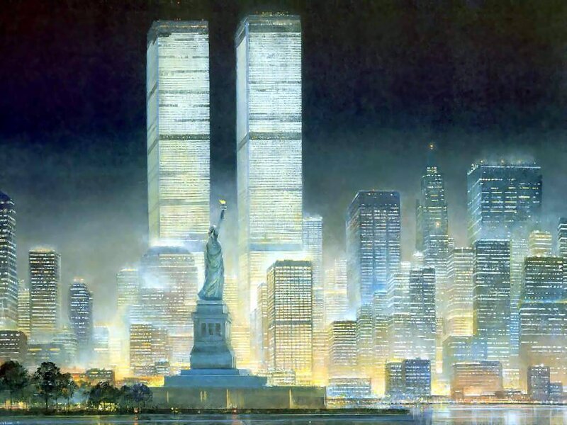 Statue of Liberty at night