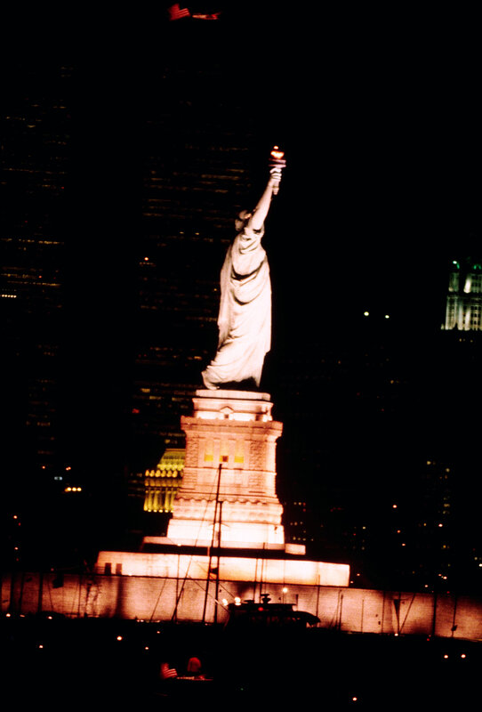 Statue of Liberty at night
