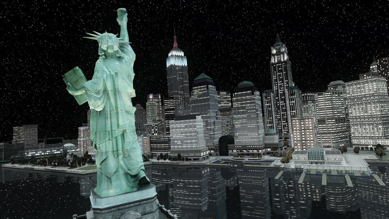 Statue of Liberty at night