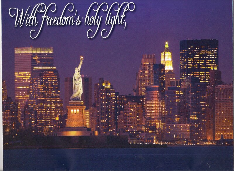 Statue of Liberty at Night — Purple