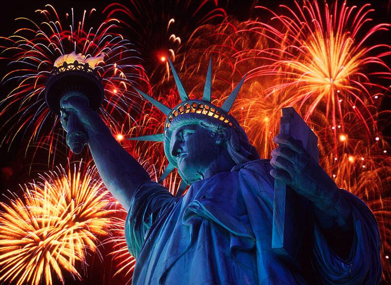 Statue of Liberty — Blue, Celebratory