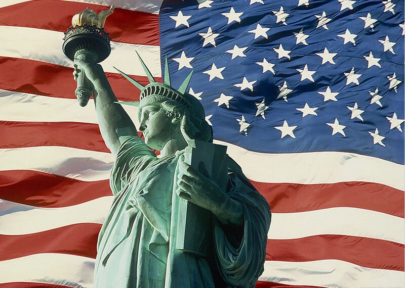 Statue of Liberty — Blue, Patriotic