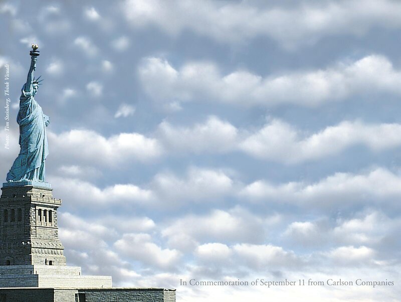 Statue of Liberty — Blue, Serene, Afternoon, Photograph, Sky, Clouds
