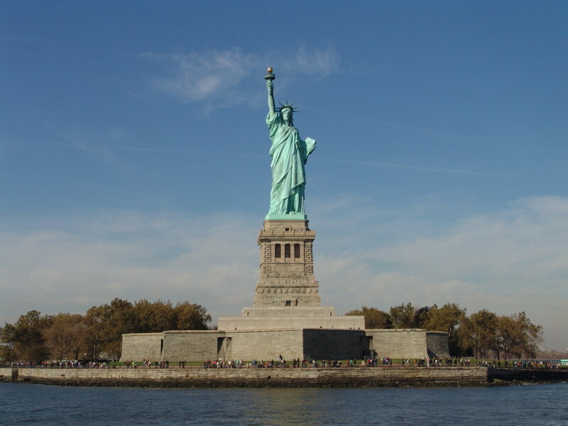 Statue of Liberty — Blue, Serene, Afternoon, Photograph, Tower