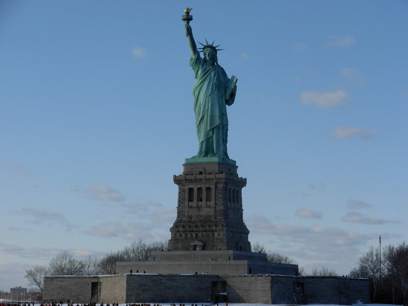Statue of Liberty — Blue, Serene, Winter