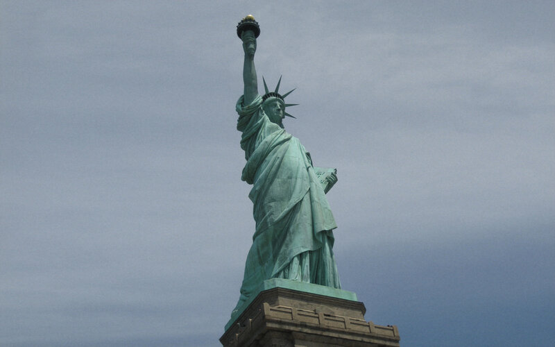 Statue of Liberty from below