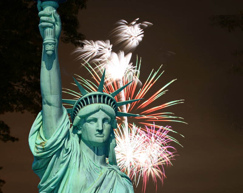 Statue of Liberty — Green, Celebratory