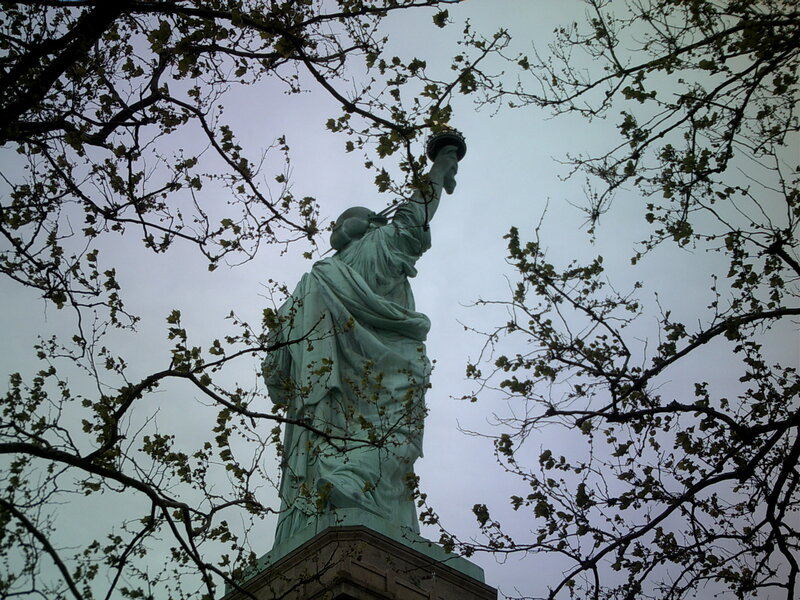 Statue of Liberty — Green, Overcast, Spring