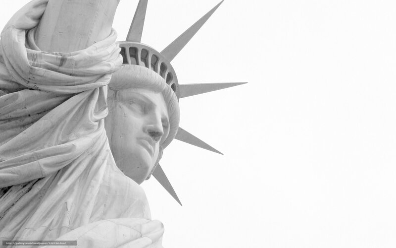 Statue of Liberty Head — Black, Monumental
