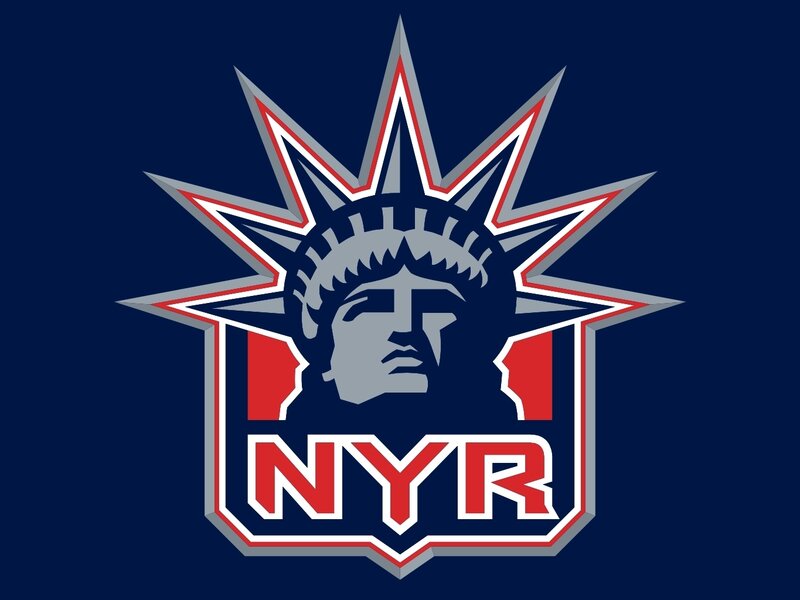 Statue of Liberty Head — Blue, Bold