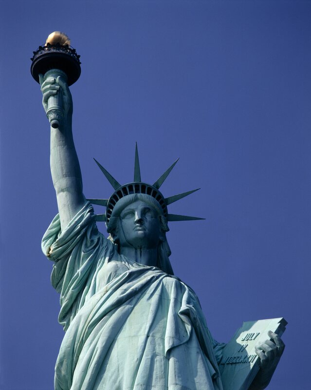 Statue of Liberty holding torch
