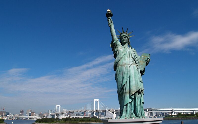 Statue of Liberty replica in Tokyo