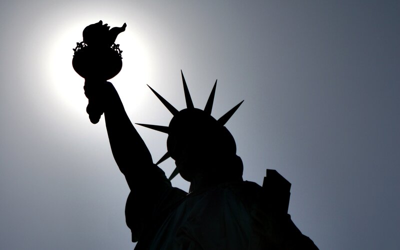 Statue of Liberty silhouette