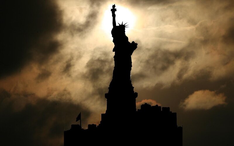 Statue of Liberty silhouette
