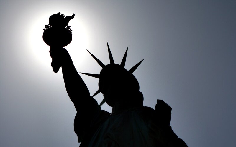 Statue of Liberty silhouette