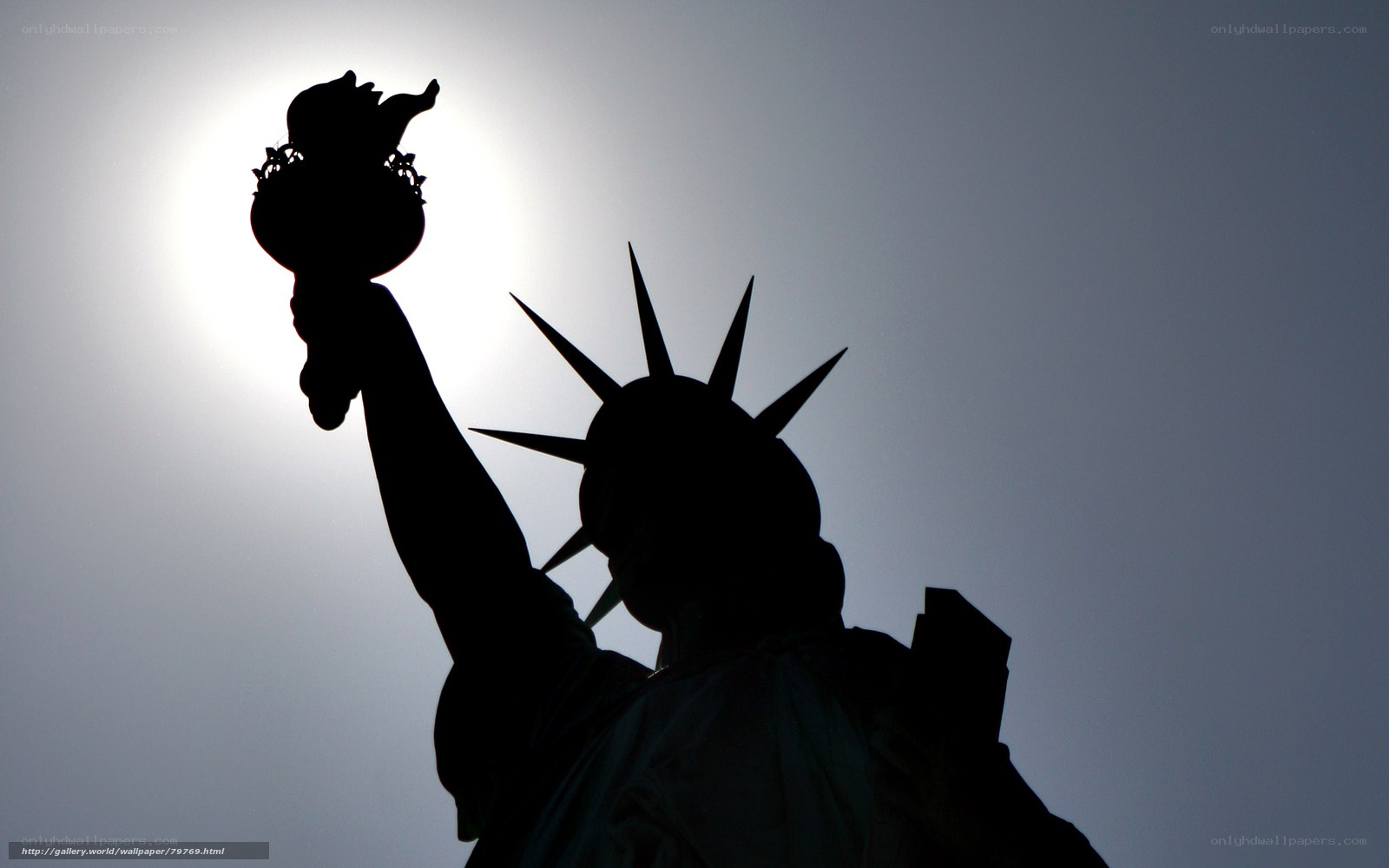 Statue of Liberty silhouette