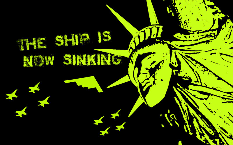 Statue of Liberty sinking