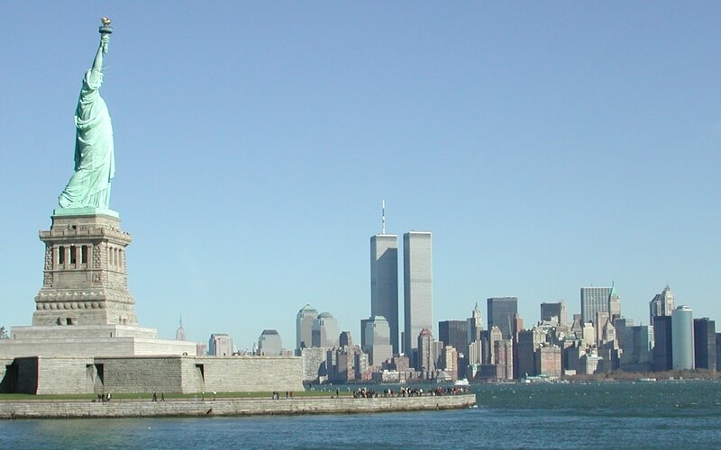 Statue of Liberty with NYC skyline