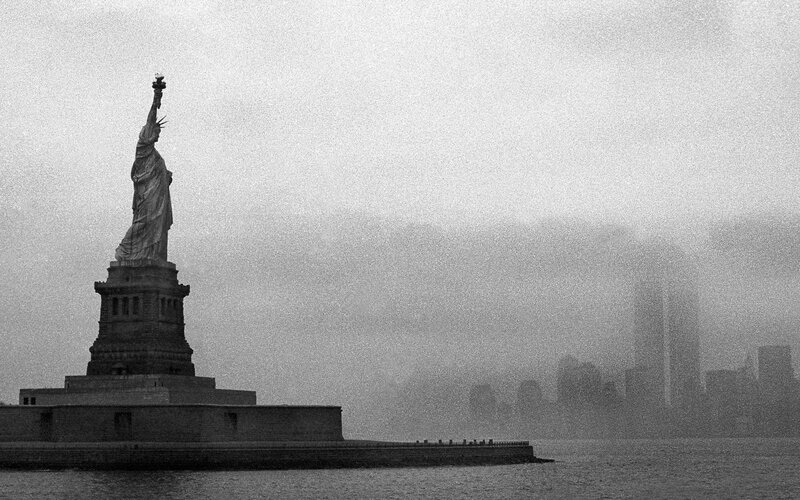 Statue of Liberty with NYC skyline
