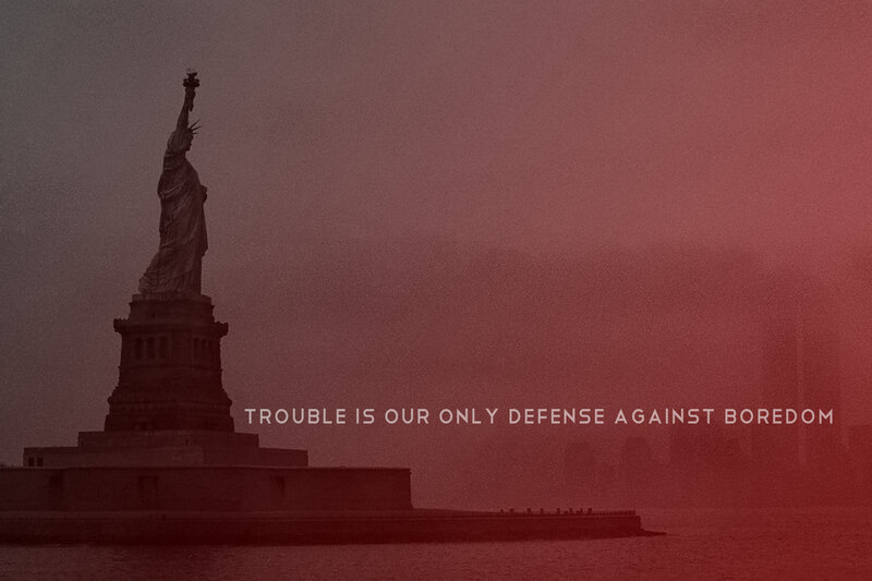 Statue of Liberty with quote